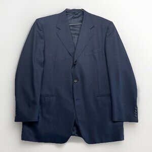 Canali Super 120s Wool Blazer Men’s Sz 54R Dark Blue 100% Wool Sport Coat Jacket